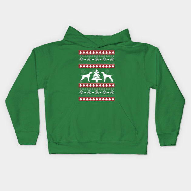 Merry Woofmas Ugly Christmas Kids Hoodie by MCALTees