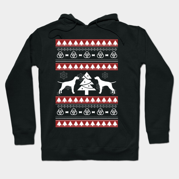 Merry Woofmas Ugly Christmas Hoodie by MCALTees