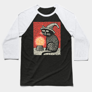 Witch's Familiar Baseball T-Shirt