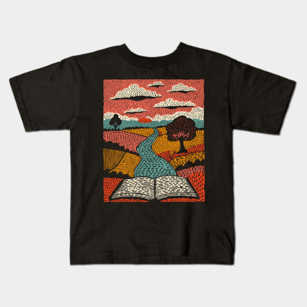 River of Stories Kids T-Shirt by TuncGK