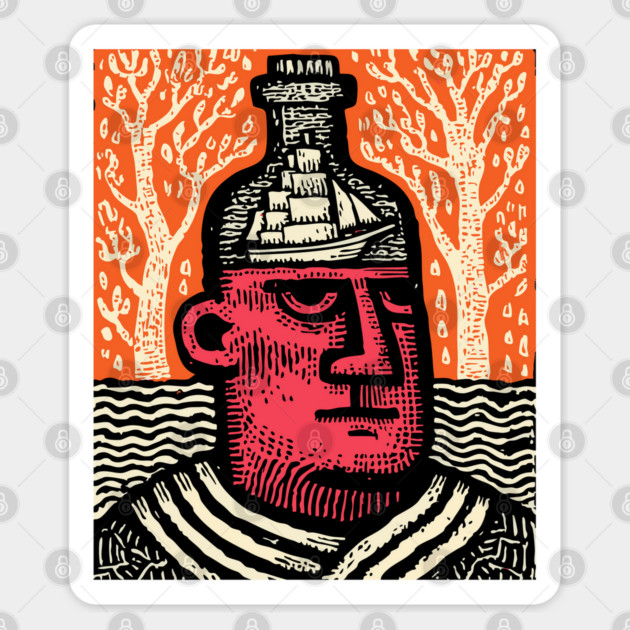 Bottled Thoughts Sticker by TuncGK