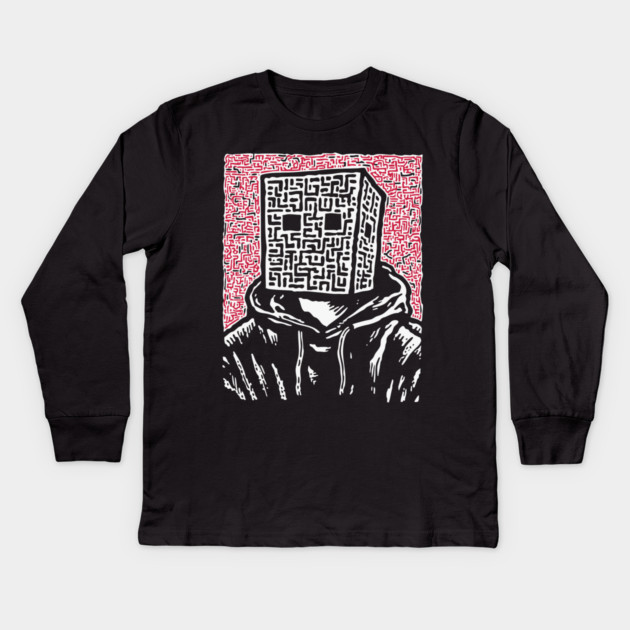 Mr. Anonymous Kids Long Sleeve T-Shirt by TuncGK