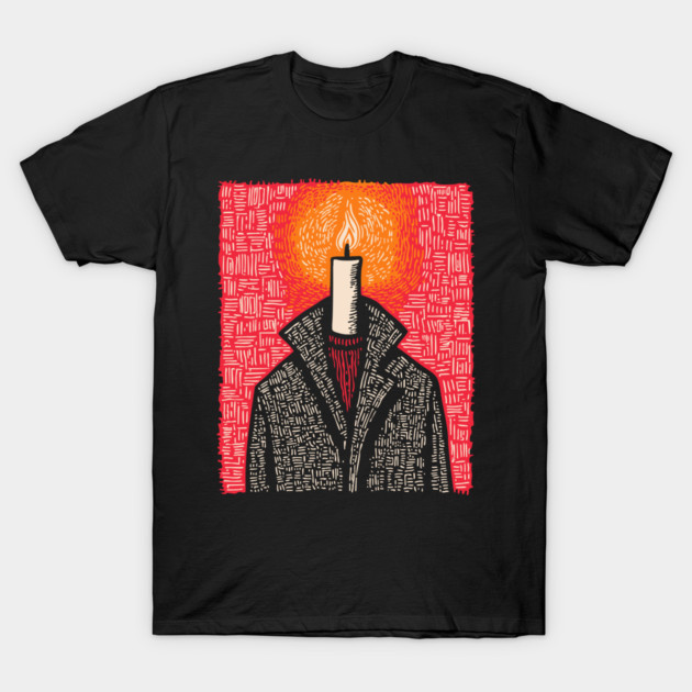 The Beacon | Conceptual Candle Art T-Shirt by TuncGK