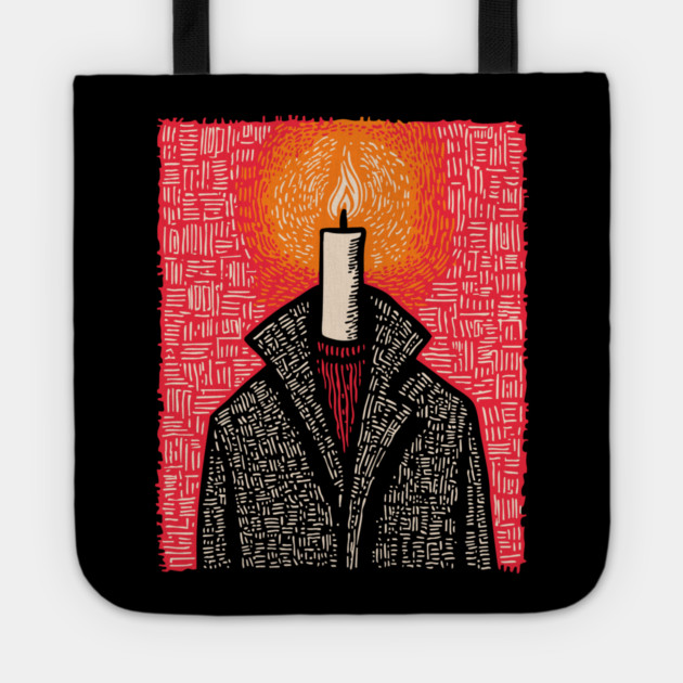 The Beacon | Conceptual Candle Art Tote by TuncGK