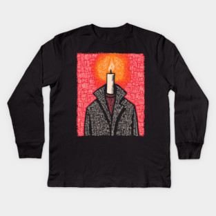 The Beacon | Conceptual Candle Art Kids Long Sleeve T-Shirt