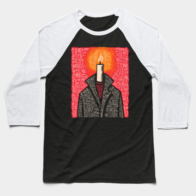 The Beacon | Conceptual Candle Art Baseball T-Shirt by TuncGK