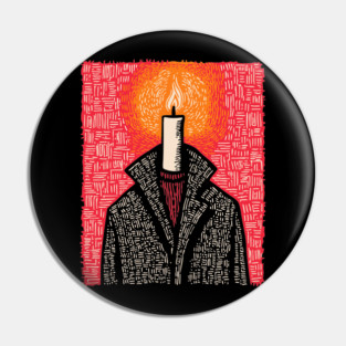 The Beacon | Conceptual Candle Art Pin
