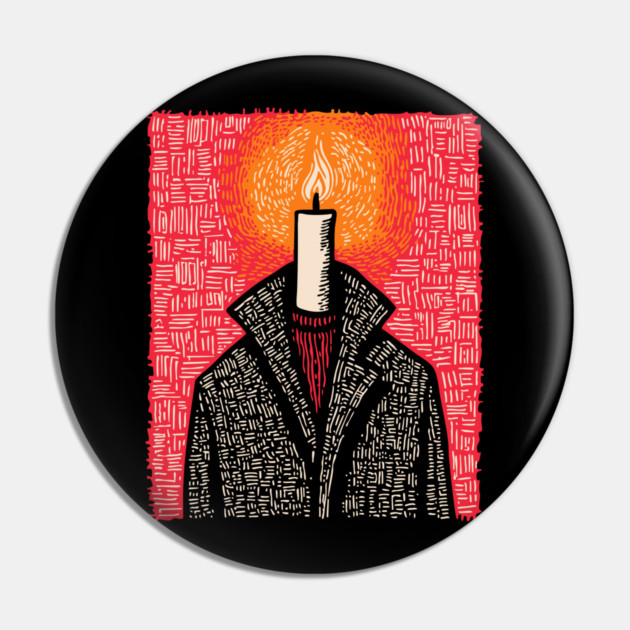 The Beacon | Conceptual Candle Art Pin by TuncGK