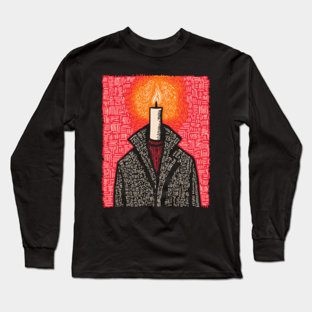 The Beacon | Conceptual Candle Art Long Sleeve T-Shirt by TuncGK