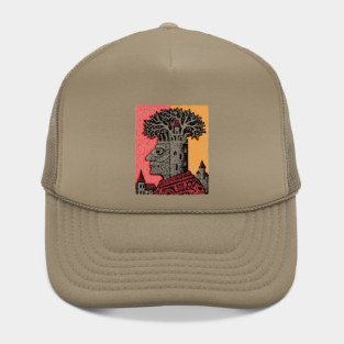 Mind Palace | Surreal Linocut Art Hat