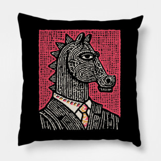 The Strategist | Pop Art Chess Piece Pillow
