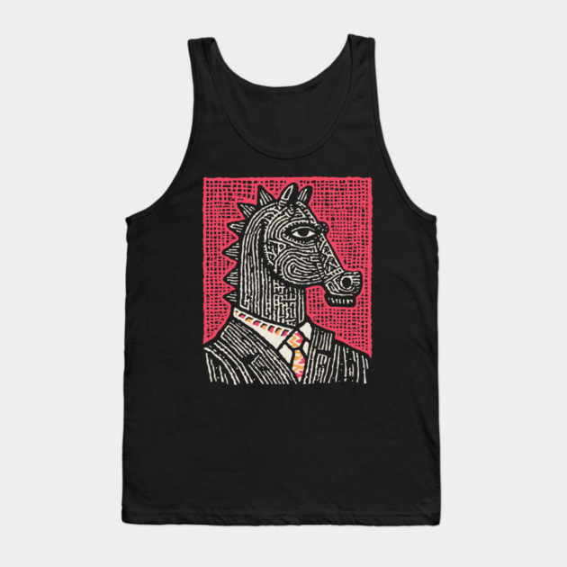 The Strategist | Pop Art Chess Piece Tank Top by TuncGK