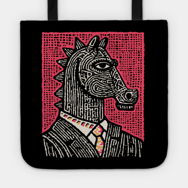 The Strategist | Pop Art Chess Piece Tote by TuncGK