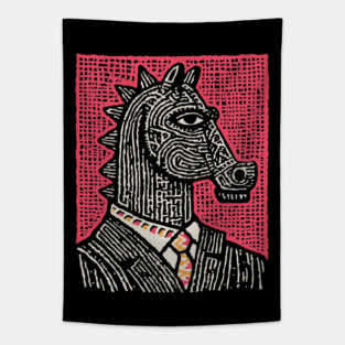 The Strategist | Pop Art Chess Piece Tapestry