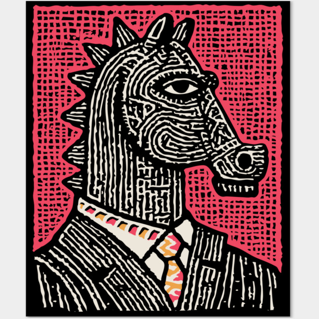 The Strategist | Pop Art Chess Piece Wall Art by TuncGK