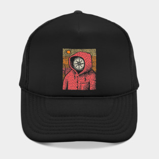 The Wanderer | Linocut Compass Design Hat