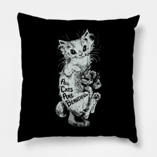 All Cats Are Beautiful Pillow