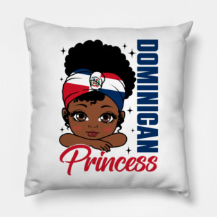 Dominican Republic Dominican Princess Girl Hispanic Heritage Pillow