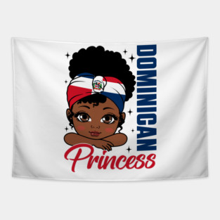 Dominican Republic Dominican Princess Girl Hispanic Heritage Tapestry