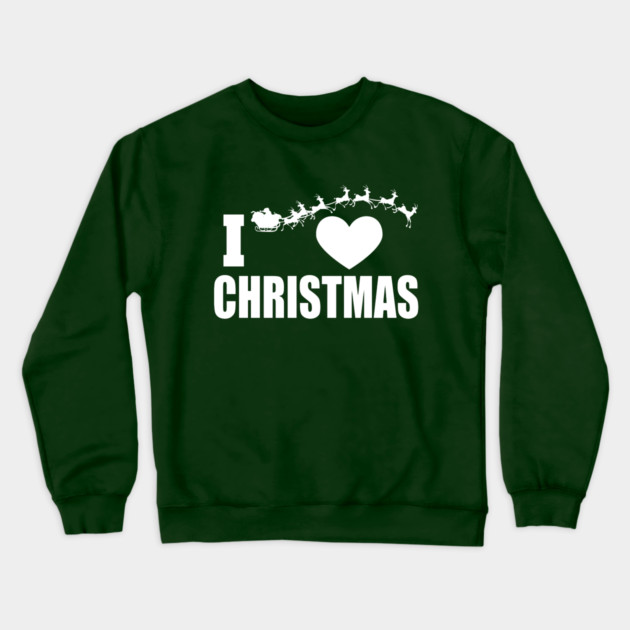I Heart Christmas Crewneck Sweatshirt by MCALTees