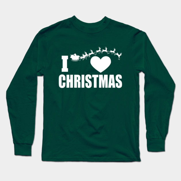 I Heart Christmas Long Sleeve T-Shirt by MCALTees