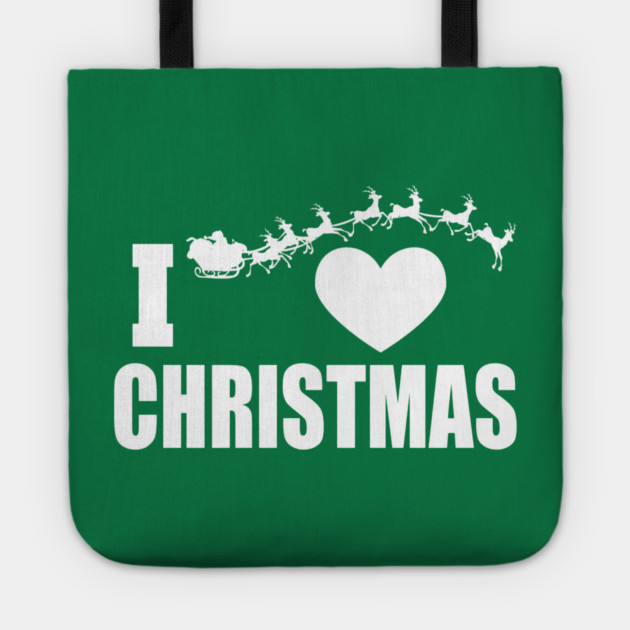 I Heart Christmas Tote by MCALTees