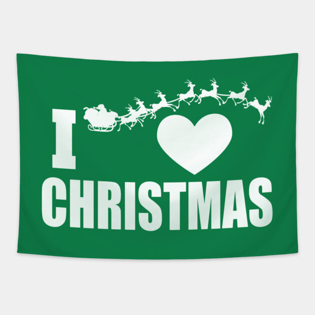 I Heart Christmas Tapestry by MCALTees