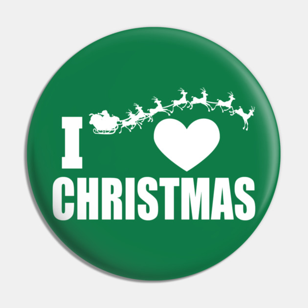 I Heart Christmas Pin by MCALTees