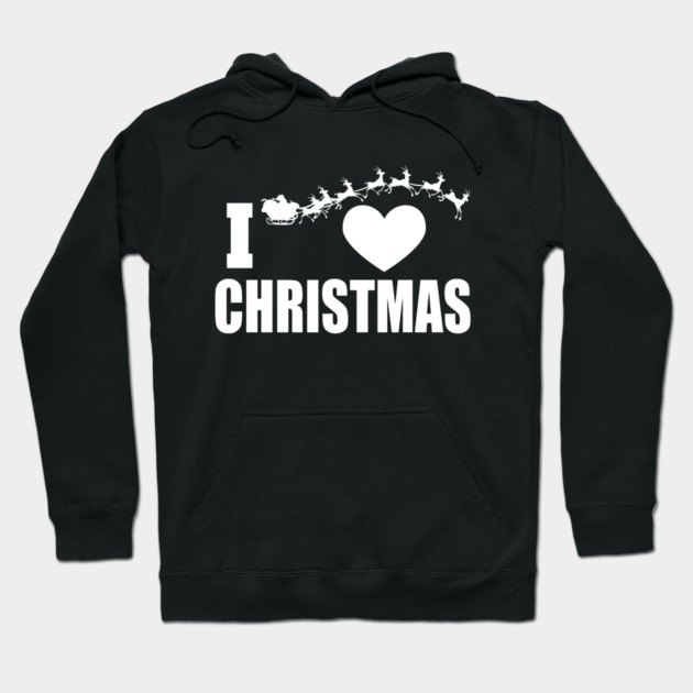 I Heart Christmas Hoodie by MCALTees