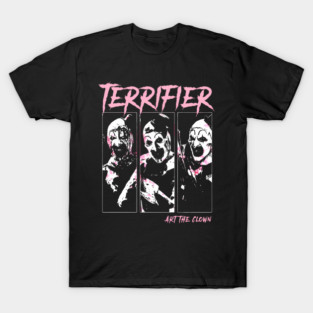 Retro Terrifier Scary Movie Halloween Horror Characters T-Shirt