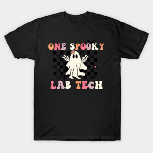 One Spooky Lab Tech Ghost Halloween T-Shirt