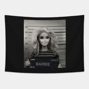 Barbie Arrested Tapestry
