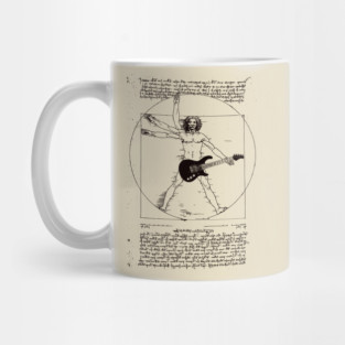 Vitruvian Man - Guitar Player Mug