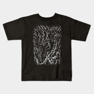 Black defense dragon Kids T-Shirt