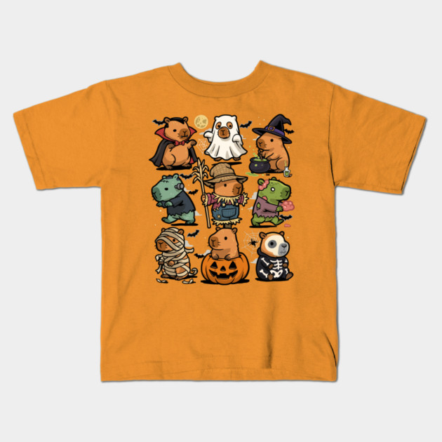 Spooky Capybaras Kids T-Shirt by GoshWow®