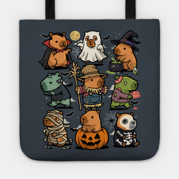 Spooky Capybaras Tote by GoshWow®