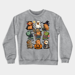 Spooky Capybaras Crewneck Sweatshirt