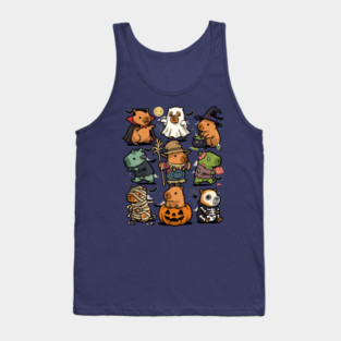 Spooky Capybaras Tank Top