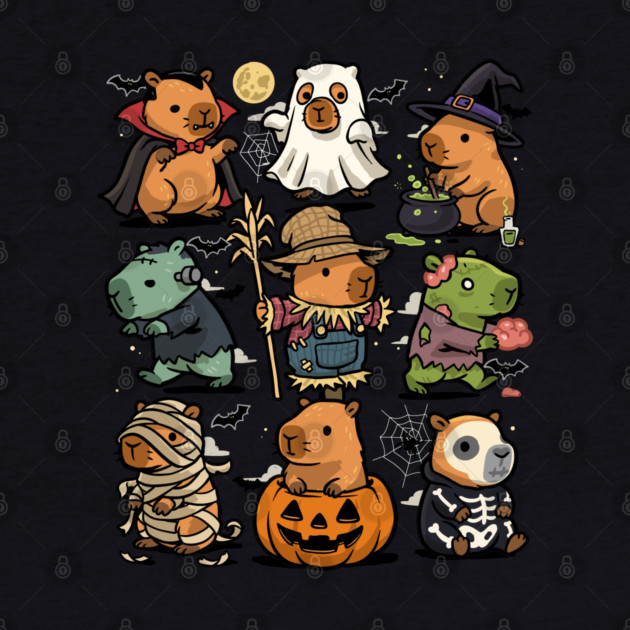 Spooky Capybaras by GoshWow®