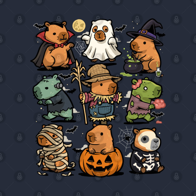 Spooky Capybaras by GoshWow®