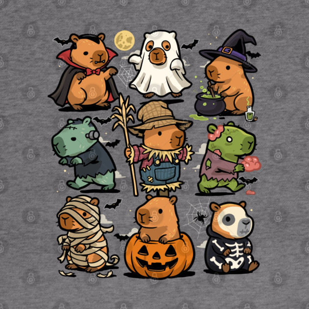 Spooky Capybaras by GoshWow®