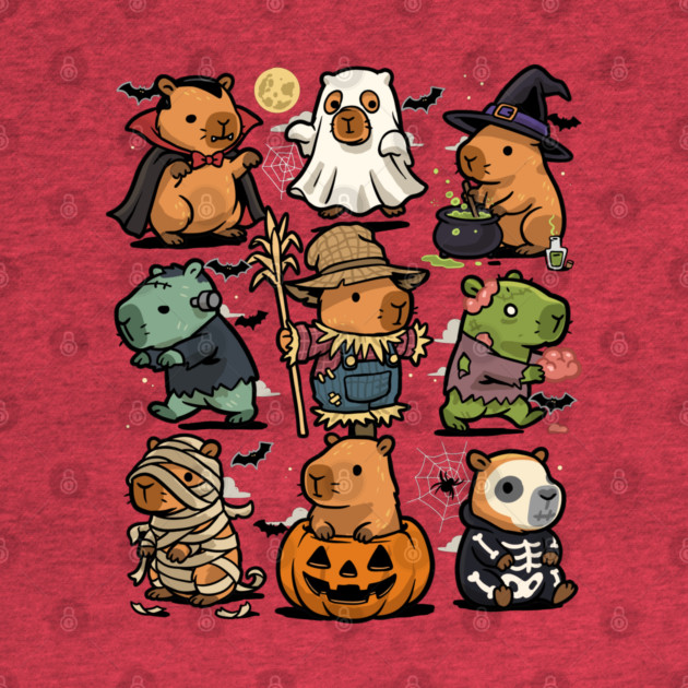 Spooky Capybaras by GoshWow®