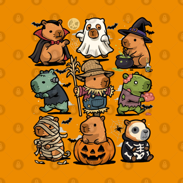 Spooky Capybaras by GoshWow®