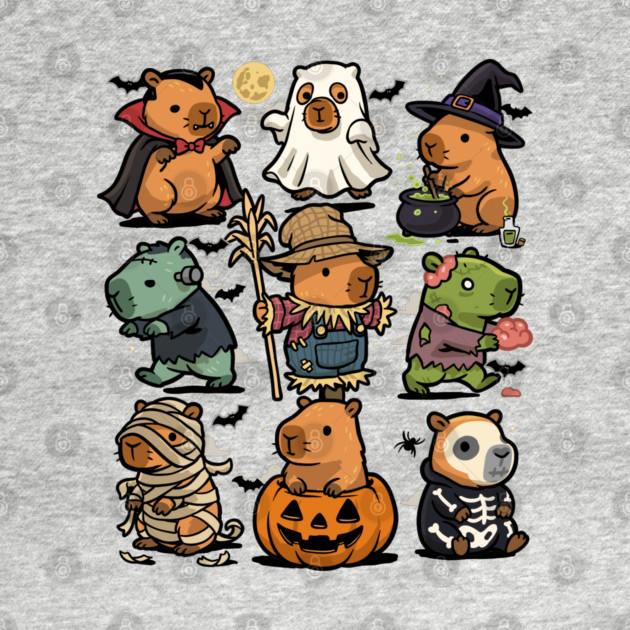 Spooky Capybaras by GoshWow®
