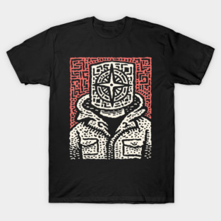 Inner North | Minimalist Compass Art T-Shirt