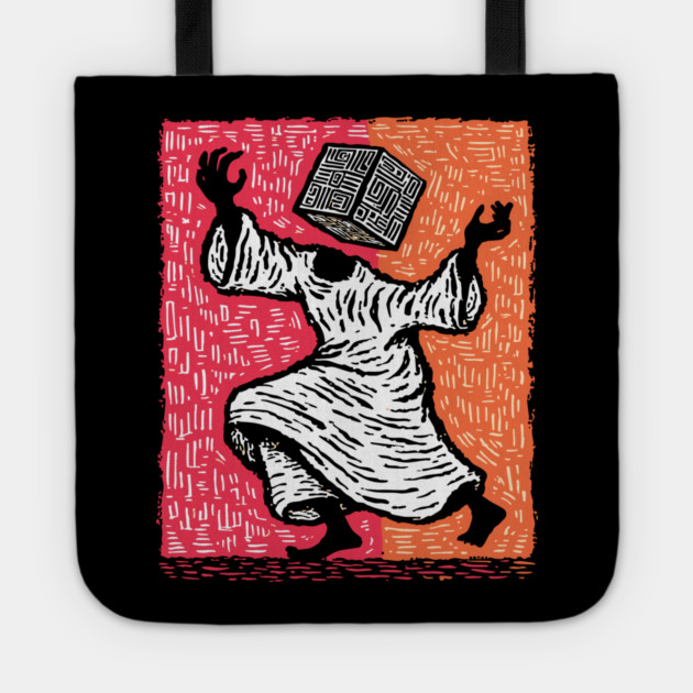 The Conundrum | Abstract Puzzle Art Tote by TuncGK