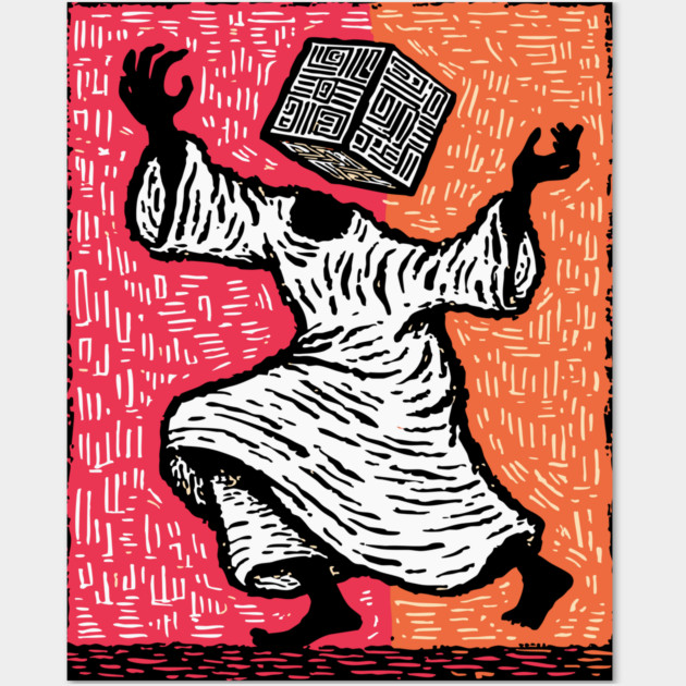 The Conundrum | Abstract Puzzle Art Wall Art by TuncGK