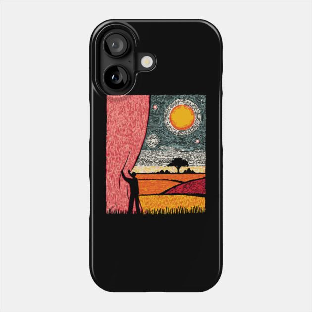 New Horizons | Hopeful Landscape Art Phone Case by TuncGK