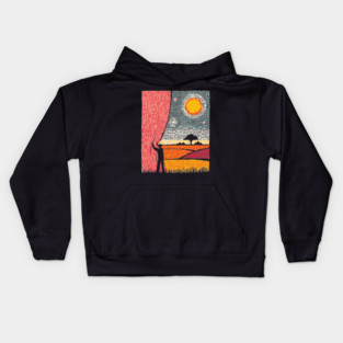 New Horizons | Hopeful Landscape Art Kids Hoodie