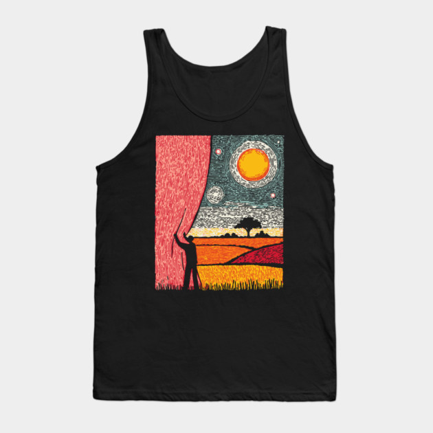 New Horizons | Hopeful Landscape Art Tank Top by TuncGK